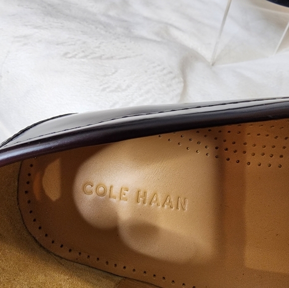 BRAND NEW Cole Haan Mens Pinch Penny Loafers Two Tone Brown Slip On Tassels Chic - Picture 4 of 16